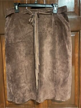 Brandon Thomas vintage suede skirt
